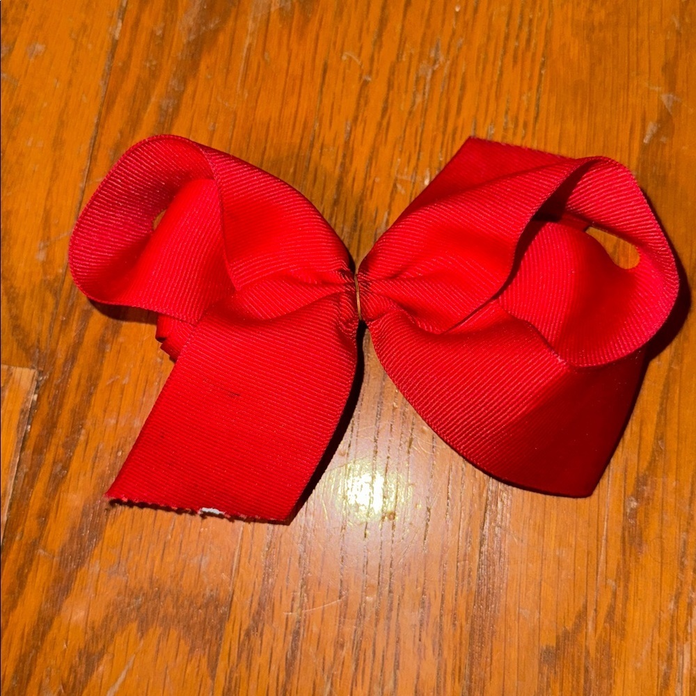 Vibrant Red Hair Bow